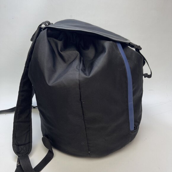 Versace Parfums Medusa Head Drawstring Backpack Black Blue Logo Gym Bag Read* - Picture 4 of 13